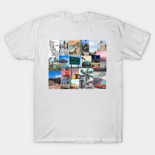 california aesthetic collage T-Shirt